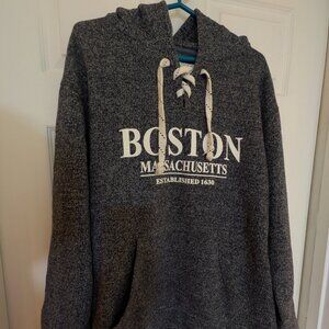 Heather Grey Vineyard Crew Boston Hoodie